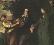 Sir Joshua Reynolds Garrick Between Tragedy and Comedy painting